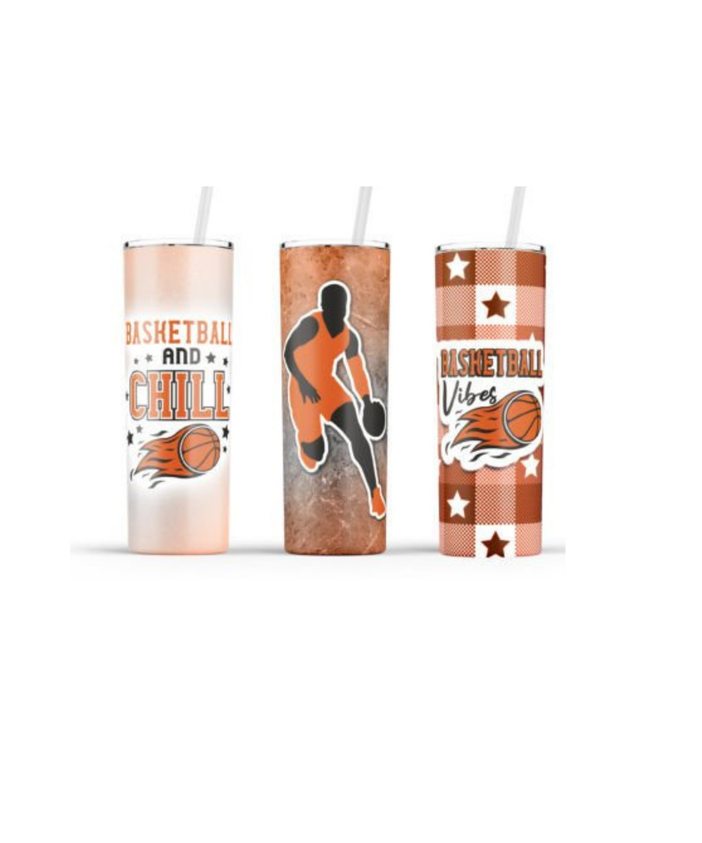 Basketball 20 oz Hot or Cold Tumbler-