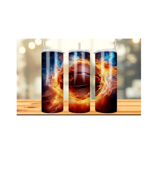 Fire 3D Basketball Hole in a Wall Tumbler